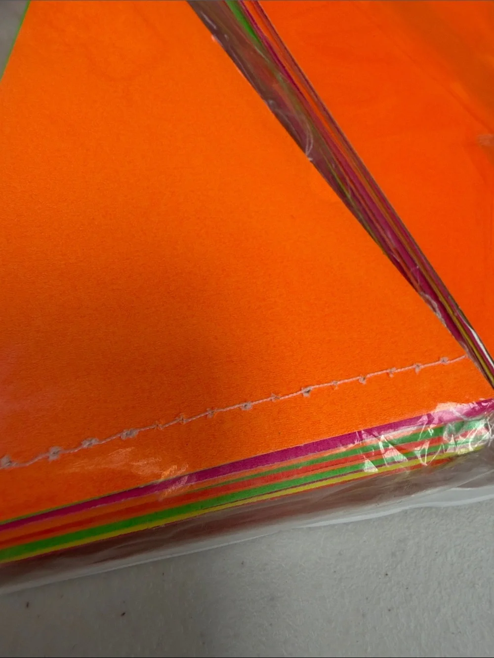 Neon banner bright orange